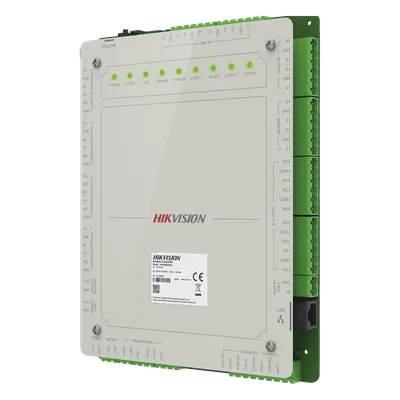 Controlador de Acceso / 4 Puertas / 8 Lectores / 100,000 Tarjetas / 10,000 Huellas / Gestión en Nube / Gabinete con Fuente 12V 8A / Soporte Batería de Respaldo