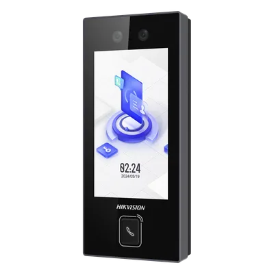 Terminal de Control de Acceso Facial / 2 Megapixel / 3,000 Rostros / Pantalla Táctil 4.5" / IP65 / PoE y Wi-Fi / Botón de Llamada Físico
