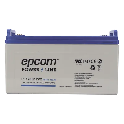 Batería AGM-VRLA Ciclo Profundo / 12 V / 120 Ah / Terminales M8 / Carcasa UL94-HB