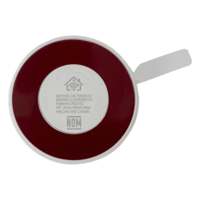 Botón de Pánico Inalámbrico / ZigBee 2.4 GHz / Alcance 130 m (426.5 ft) / Encriptación AES 128-bit / Batería 2 Años / IP Resistente Humedad
