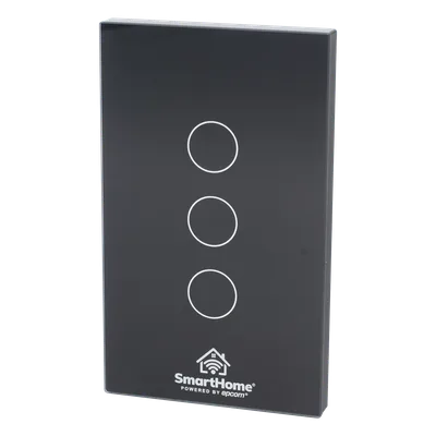 Apagador Inteligente Wi-Fi / 3 Circuitos / 2.4 GHz / 100V-250V / Control por Voz / App Móvil