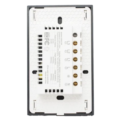 Apagador Inteligente Wi-Fi / 3 Circuitos / 2.4 GHz / 100V-250V / Control por Voz / App Móvil