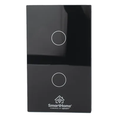 Interruptor Inteligente / 2 Circuitos / ZigBee / 800 W por Canal / 100-250 V / 120 mm x 72 mm