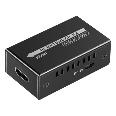 Extensor USB-C a HDMI / 4K 120 Hz / 18 Gbps / Alcance 60 m (196.9 ft) / HDR10 / HDCP 2.2 / Protección ESD ±8KV