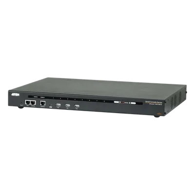 Servidor de consola serie por IP / 8 puertos / Redundancia de alimentación y red / TLS 1.2 / RSA 2048 bits
