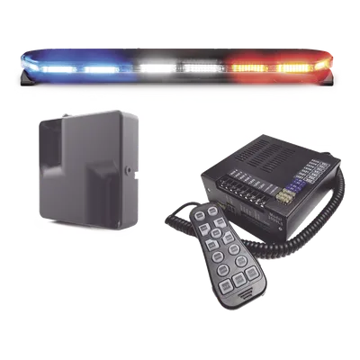 Torreta LED / 300 LEDs / Dual Color / 47 Pulgadas / 31 Patrones / 12-24 VDC / Perfil 1.6 Pulgadas