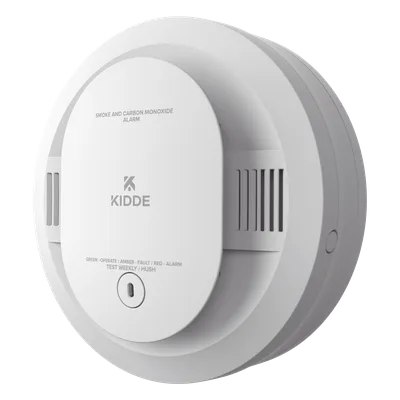 Detector Combinado de Humo y CO / Sensor Fotoeléctrico y Electroquímico / Alimentado por Baterías AA / Paquete de 6 Unidades / Autoprueba Automática / Vida Útil 10 Años