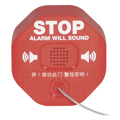 Alarma para Extintor / Sirena 95/105 dB / Detección por Remoción / Alimentación Dual 9V y 12-24 VDC / Carcasa de Policarbonato