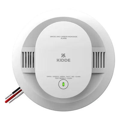 Alarma Combinada de Humo y CO / 120V CA con Respaldo de Batería / Interconectable hasta 24 Dispositivos / Sensor Fotoeléctrico y Electroquímico / UL 217 y UL 2034