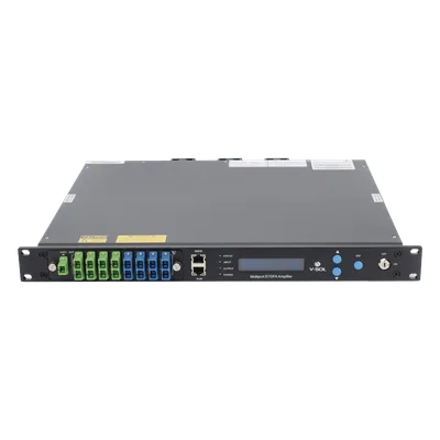Amplificador Óptico EYDFA / 8 Puertos / 1550 nm / Potencia de Salida 37 dBm / Gestión SNMP y Web
