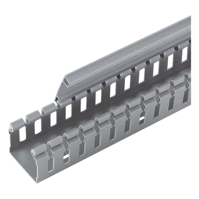 Canaleta Ranurada Tipo H / 55.1 mm Ancho / 50.3 mm Alto / 6 ft (1.8 m) Largo / PVC Libre de Plomo / UL94V-0