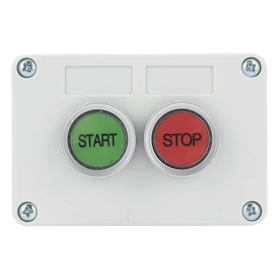 Botonera de Control / IP40 / 24 VCD / 106 x 72 x 58 mm / 4.17 x 2.83 x 2.28 in / Start-Stop / NO