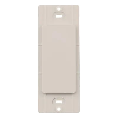 Inserto ciego / Placa de pared Claro / Acabado satinado / Color Taupe / Nylon
