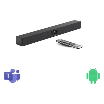 Barra de Videoconferencia / 4K Ultra HD / Dual Cámara 48 MP / Android 13 / Wi-Fi 6 / Bluetooth 5.0 / 8 Micrófonos MEMS / Altavoces 2 × 10 W