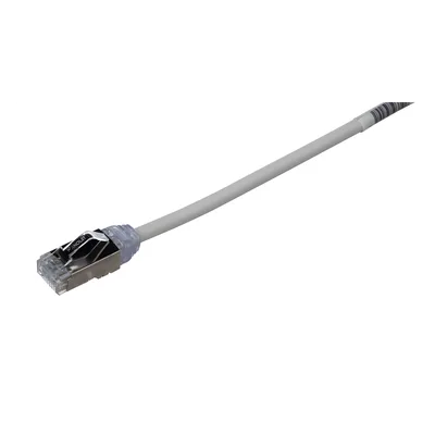 Patch Cord Cat6A / 28 AWG Diámetro Reducido / S/FTP Blindado / CM/LS0H / 5 m (16.40 ft) / Gris