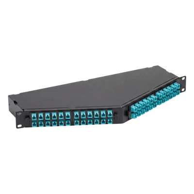 Panel de Fibra Óptica de Alta Densidad / 96 Puertos LC / OM4 Multimodo / Método A / Rack 19 in