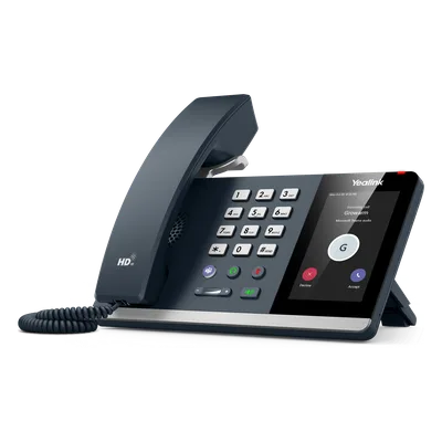 Teléfono IP / Pantalla Táctil 4 Pulgadas / HD Voice / Bluetooth 5.2 / Wi-Fi Dual Band / PoE / Certificación Microsoft Teams