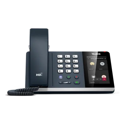 Teléfono IP / Pantalla Táctil 4 Pulgadas / HD Voice / Bluetooth 5.2 / Wi-Fi Dual Band / PoE / Certificación Microsoft Teams
