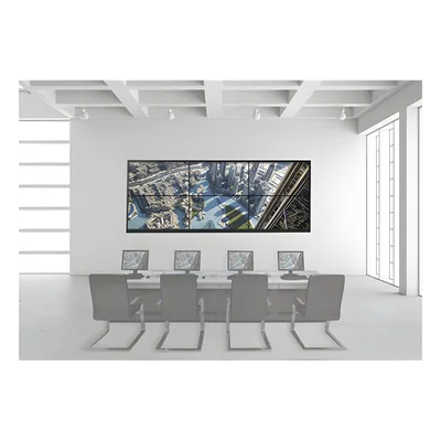 Kit Videowall 3x2 / 6 Pantallas 55" Full HD / Decoder 16 HDMI 4K / Base de Piso / Estructura Acero / 128 Canales Simultáneos