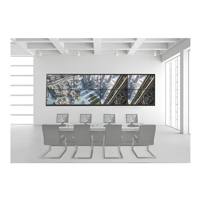 Kit Videowall / 4x2 / 8 Pantallas 55" (1.7 m / 5.6 ft) / Full HD 60 Hz / Decoder 128 Canales / Base Pared