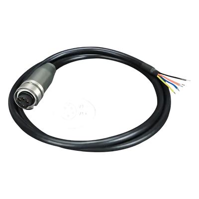 Cable de Alimentación DC a M23 / Conector Hembra 5 Pines / 12-56V DC / Calibre 12-24 AWG / Compatible con Switch Industrial M12