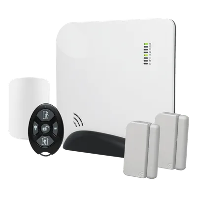 Panel de Alarma Inalámbrico / 96 Zonas / Conectividad Celular y Wi-Fi / 49 Usuarios / Z-Wave / 22.6 x 22.6 x 3.8 cm