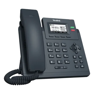 Teléfono IP Empresarial / 2 Líneas SIP / Pantalla LCD 2.3" / Dual Puerto Gigabit / PoE / Voz HD / Conferencia 5 Vías