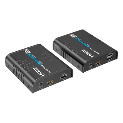 Extensor KVM HDMI / 4K 60 Hz / 120 m (393.7 ft) con CAT6 / 18 Gbps / HDCP 2.2 / Latencia 120-170 ms / IPColor Stream / Matriz 256x256