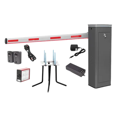 Kit Barrera Vehicular Izquierda / Brazo Iluminado LED 3 m (9.8 ft) / Apertura 1.5 s / 150 Ciclos/Hora / 110V / Semi-Intensivo