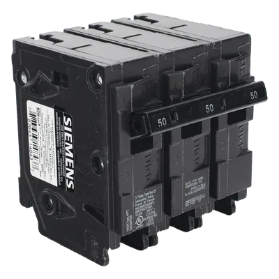 Interruptor Automático Enchufable / 3 Polos / 50A / 240V AC / 10 kA / Tipo QP