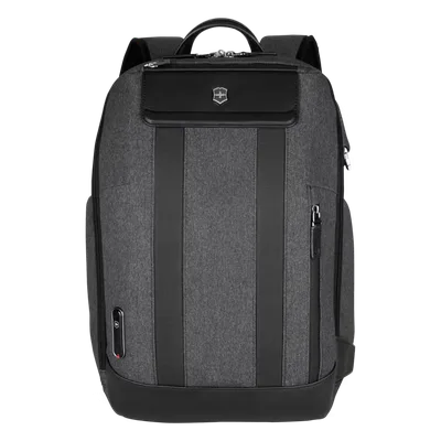 Mochila Urbana / Nylon-Cuero / 17L / Laptop 14" / 42x19x30 cm / 1.1 kg / 138x75x118 in