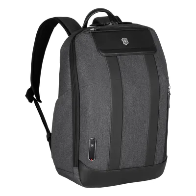 Mochila Urbana / Nylon-Cuero / 17L / Laptop 14" / 42x19x30 cm / 1.1 kg / 138x75x118 in