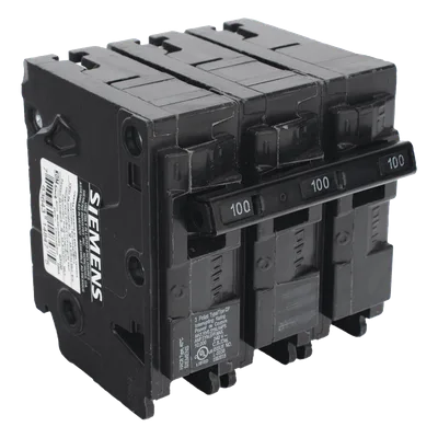 Interruptor Automático Enchufable / 3 Polos / 100 A / 240 VCA / 10 kAIC / UL 489 / 3" x 2" x 3" (7.6 x 5.1 x 7.6 cm)