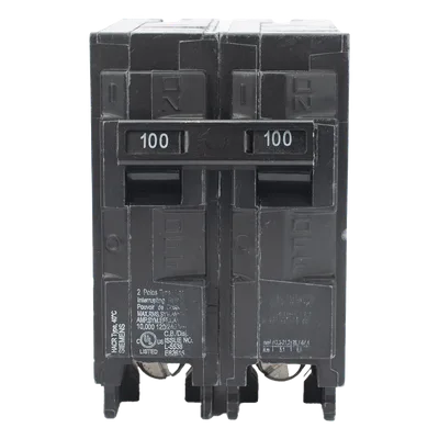 Interruptor Automático Enchufable / 2 Polos / 100 A / 120/240 VCA / 10 kAIC / UL 489