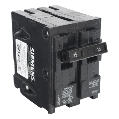 Interruptor Termomagnético Enchufable / 2 Polos / 15 A / 120/240 V AC / 10 kA / UL 489
