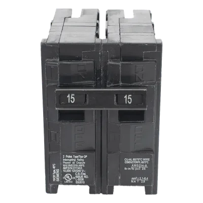 Interruptor Termomagnético Enchufable / 2 Polos / 15 A / 120/240 V AC / 10 kA / UL 489