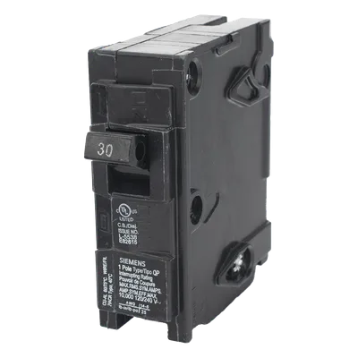 Interruptor Automático Enchufable / 1 Polo / 30A / 10 kA / 120V / UL 489 / 1 x 3 in (25.4 x 76.2 mm)