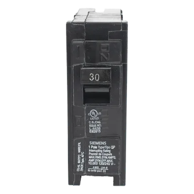 Interruptor Automático Enchufable / 1 Polo / 30A / 10 kA / 120V / UL 489 / 1 x 3 in (25.4 x 76.2 mm)