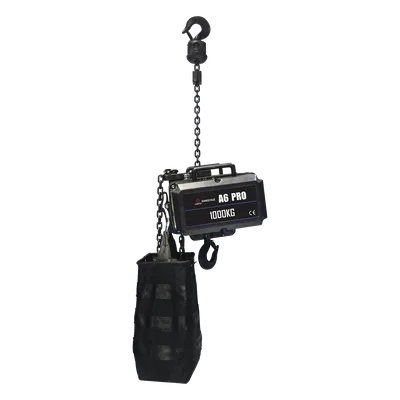 Polipasto Eléctrico / 1 Tonelada / Cadena 25 m (82 ft) / IP66 / Control 24V / Velocidad 4 m/min (13.1 ft/min)