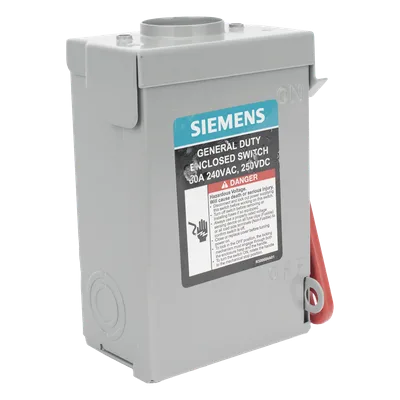 Interruptor de Seguridad / 240Vca / 2 Polos / 30A / NEMA 3R / Doble Ruptura Visible / Sin Portafusibles / 100kAIC