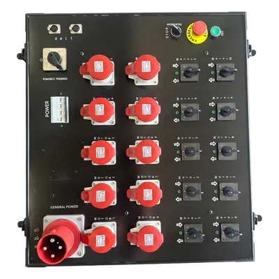 Controlador de Polipastos / 10 Canales Independientes / Control Directo Trifásico 110V / Rack Touring Grade
