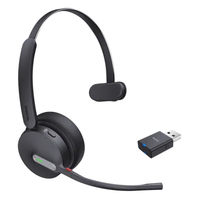 Diadema Inalámbrica / DECT + Bluetooth Híbrido / Mono / Alcance 150 m (492 pies) / 32 h Autonomía / Certificación Teams / Busylight