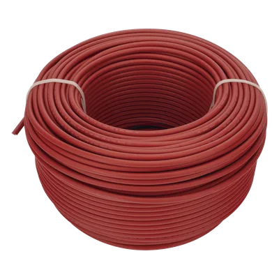 Cable Fotovoltaico / 4 mm² (12 AWG) / Cobre Estañado / 1000/2000 V / Rojo / Rollo 100 m / UL 4703 y TUV / -40°C a 90°C