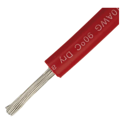 Cable Fotovoltaico / 4 mm² (12 AWG) / Cobre Estañado / 1000/2000 V / Rojo / Rollo 100 m / UL 4703 y TUV / -40°C a 90°C