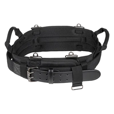 Cinturón para Herramientas / Ancho 2'' / Ajustable 31'' a 34'' (78.7 a 86.4 cm) / Poliéster Balístico y Cuero / Acolchado con Malla de Trama Abierta / Manijas Laterales