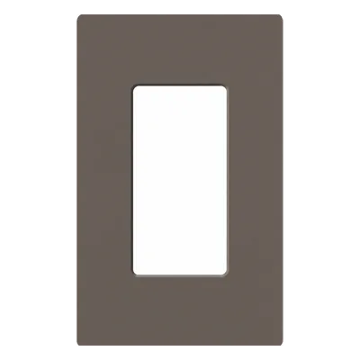 Placa de Pared / 1 Espacio / Diseño Sin Tornillos Visibles / 11.9 x 7.4 x 0.7 cm / Color Truffle