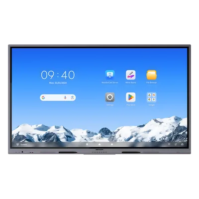 Pantalla Interactiva Touch / 86" / 4K UHD / Android 14 Certificado EDLA / 50 Puntos Táctiles / Wi-Fi 6 / 128 GB / Audio 55 W