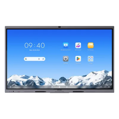 Pantalla Interactiva / 75" / 4K UHD / 50 Puntos Táctiles / Android 14 EDLA / Cámara Web 8 MP / Audio 70 W / NFC / 178° Ángulo de Visión