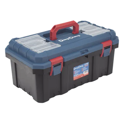 Caja de Herramientas / 19 in. / PP Reforzado / 490×270×225 mm / Bandeja Combinable / Resistente a Impactos