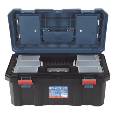 Caja de Herramientas / 19 in. / PP Reforzado / 490×270×225 mm / Bandeja Combinable / Resistente a Impactos